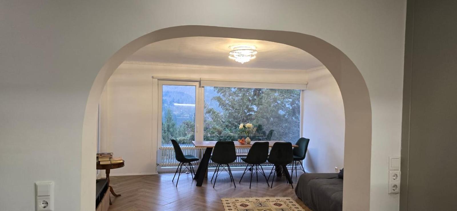 Wohnung im Schwarzwald mit Panorama Blick Kleines Wiesental Exterior foto
